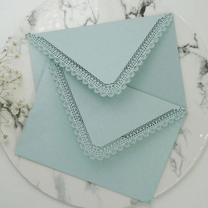 1PC Vintage Western Envelopes Kawaii Hollow Lace Letter Pads Bag Wedding Party Invitation Cards Cover Envelopes for Letter Pads
