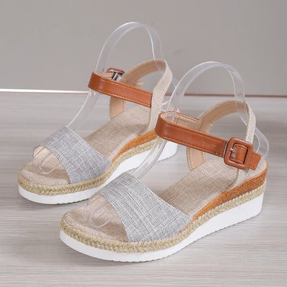 Summer Shoes Sandals Women Soft Sandals Ladies Slip On Sandals For Women Wedge Ladies Shoes Plus Size Footwear Slipper Female