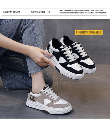 2024 Platform Shoes Women Sneakers Platform Vulcanized Shoes Fashion Comfortable Women's Shoes Casual Sneakers Tenis Masculino