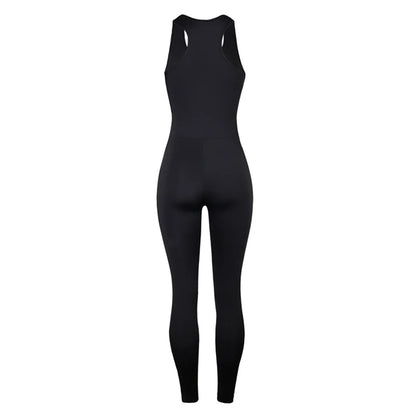 Yoga Sleeveless Women's Sportswear Gym Jumpsuits Workout High-intensity Fitness One-piece Skin-tight Garment