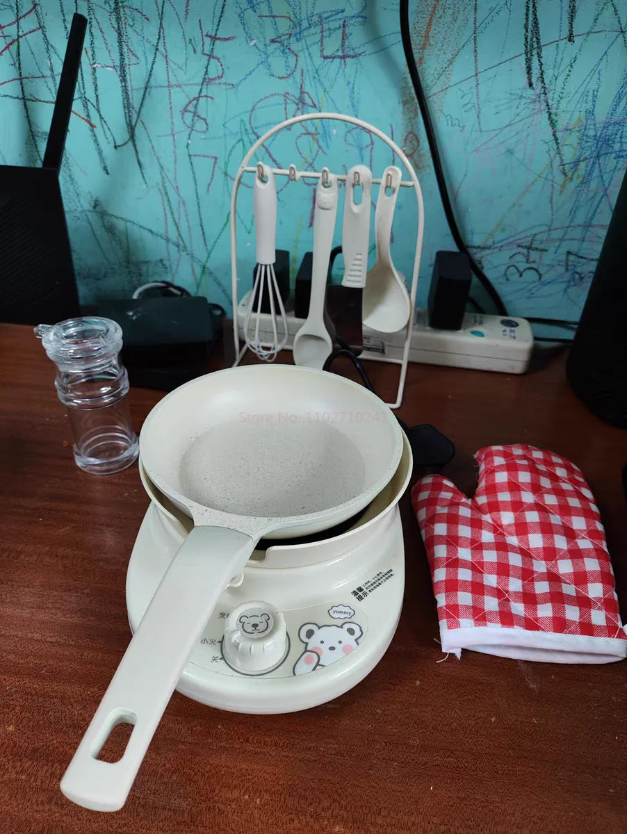 Mini Kitchenette Children'S Educational Toys Boy And Girl Pretend Play Kitchenette Full Set Real Cooking  Chidren Birthday Gifts