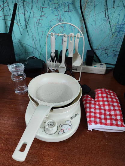Mini Kitchenette Children'S Educational Toys Boy And Girl Pretend Play Kitchenette Full Set Real Cooking  Chidren Birthday Gifts