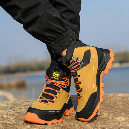 Indestructible Work Boots MEN'S AND WOMEN'S Style Waterproof Work Sports Shoes Steel Toe Boots Anti-puncture Protective Shoes