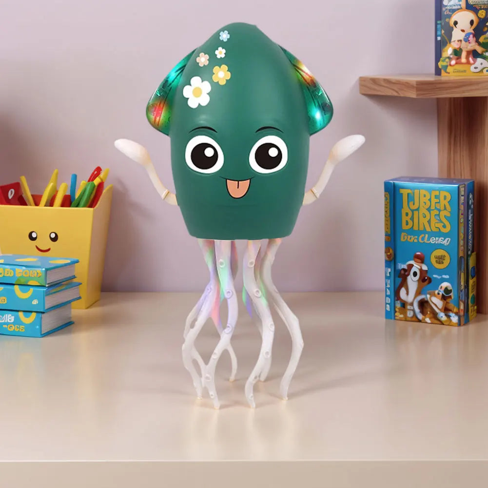 Interactive Moving Toys with Music & Light Electronic Light Up Music Toys Education Toddler Octopus Toy Children Development Toy