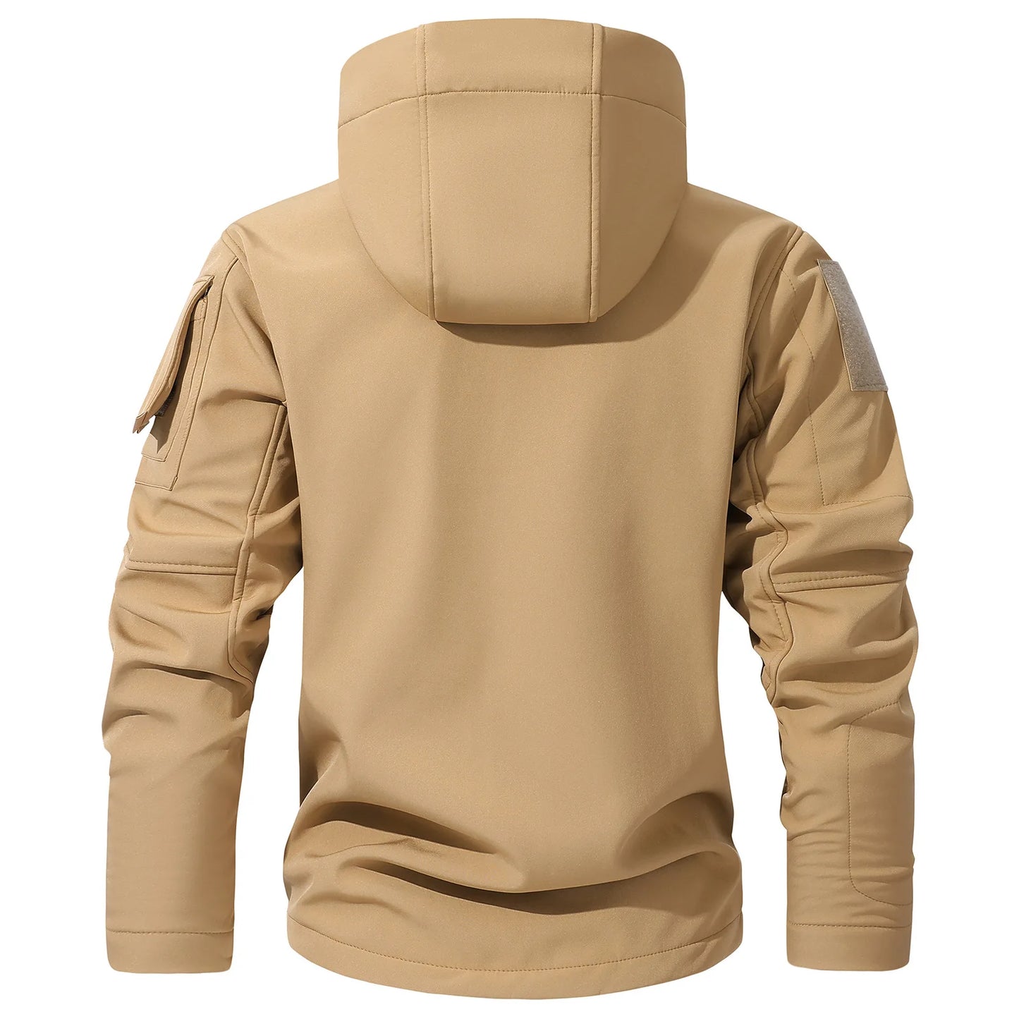 Mens workwear jacket loose fit hooded windbreaker outdoor casual streetwear stylish waterproof trekking coat rugged fashion