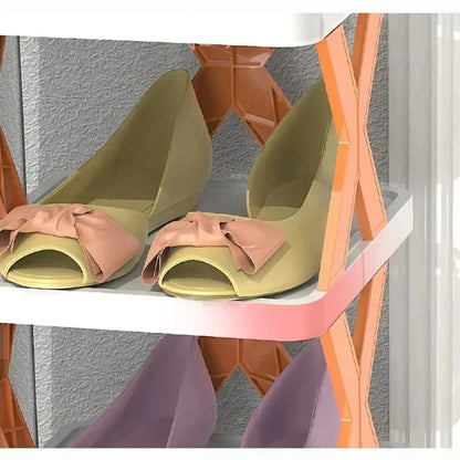 Multi-Ayer Shoe Rack Diy Organizer Clothes Storage Organizer Storage Shoes Shelf Racks Multi-Layer Detachable Storages Cabinet