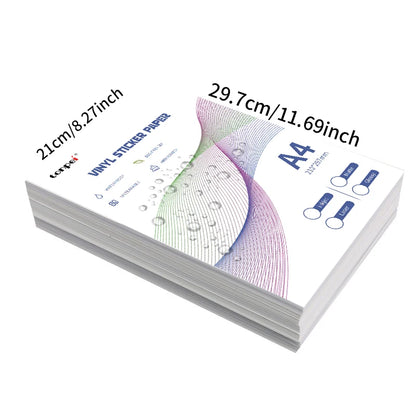 Wholesale A4 Self-adhesive Vinly Sticker Paper Waterproof Tear-off Resistant Scratchproof Label Sticker For Inkjet Printer