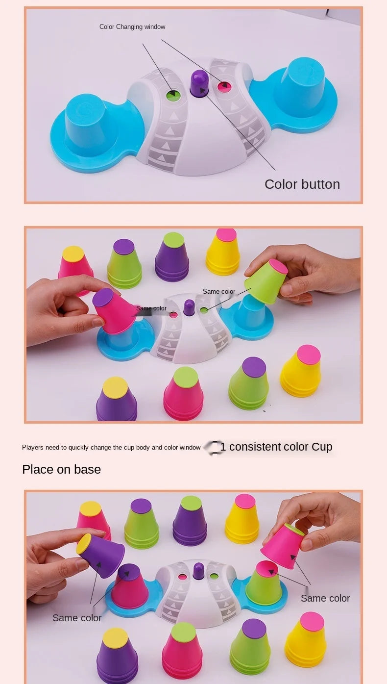 Improve Concentration Toys Interaction Table Games Logic Educational Training Stacking High Set Of Cup Children Puzzle Toys