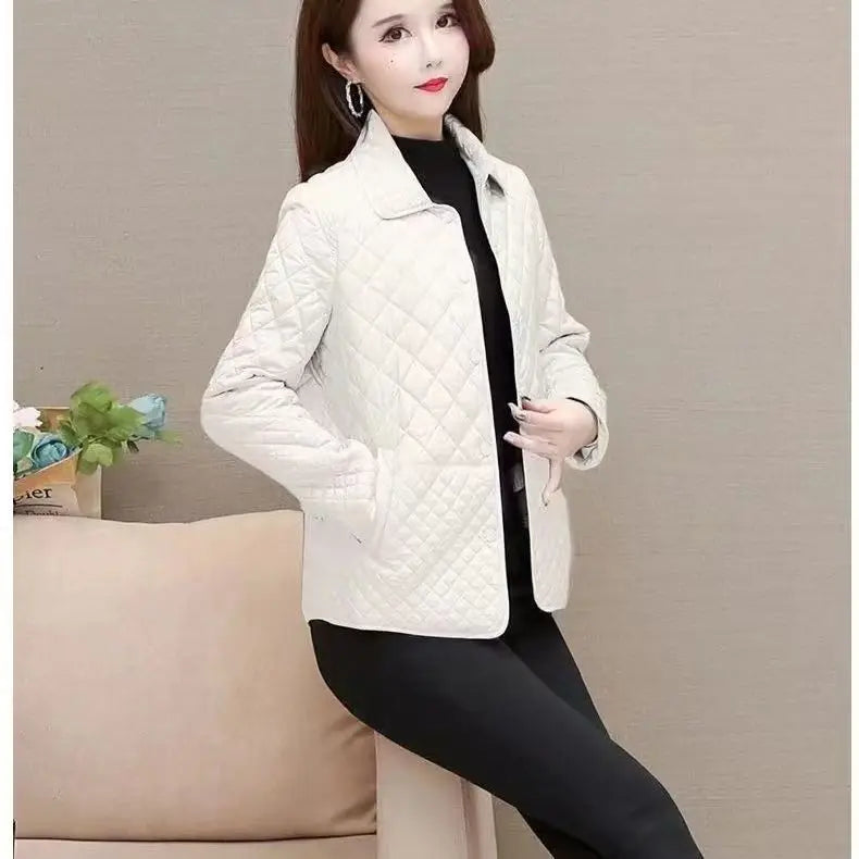 NEW Autumn Winter Coat Fashion Women's Lightweight Down Cotton Keep Warm Thin Jacket Female Korean Casual Outerwear Tops