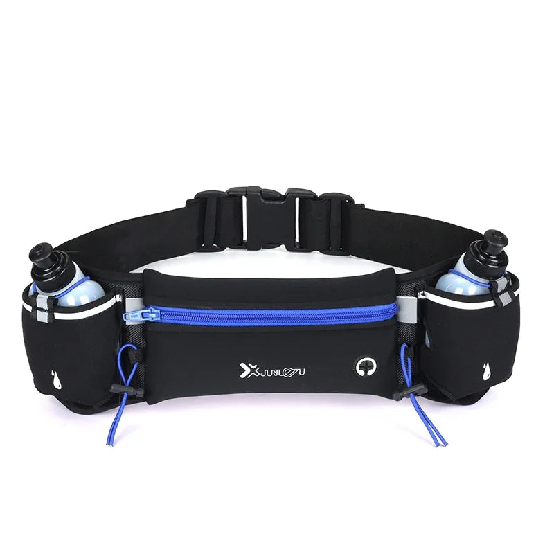 Trail Running Waist Pack For Man/Woman Marathon Phone Water Bottle Sports Fanny Pack Fitness Dual Pocket Running Belt Waist Bag