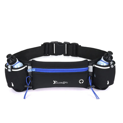 Trail Running Waist Pack For Man/Woman Marathon Phone Water Bottle Sports Fanny Pack Fitness Dual Pocket Running Belt Waist Bag