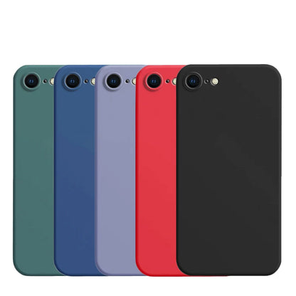 For iPhone 8 Case For iPhone SE 2022 2020 7 8 Cover Case Luxury Shockproof Soft TPU Liquid Silicone Phone Back Case For iPhone 8