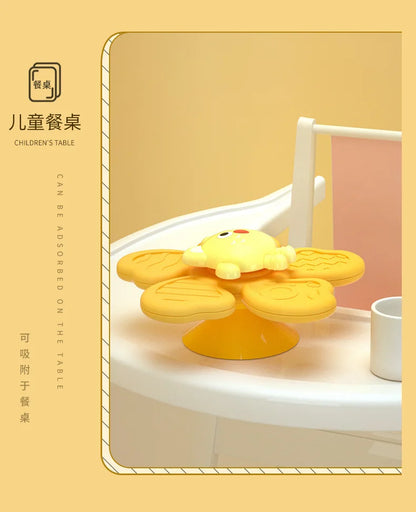Baby Bath Toys Funny Bathing Sucker Spinner Suction Cup Cartoon Rattles Fidget Educational Toy Montessori Children Boy Girl Gift
