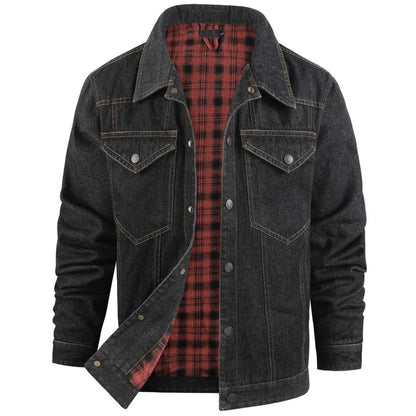 Men's Spring and Autumn Fashion Versatile Jacket Pure Cotton Casual Loose Collar Jacket High end Business workwear Top Coat