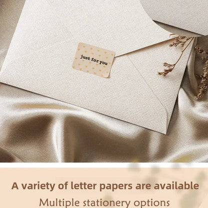 10pcs Window Envelopes for Letters DIY Handmade Gift Packaging Bag Wedding Party Invitation Card Cover Linen Texture Envelopes