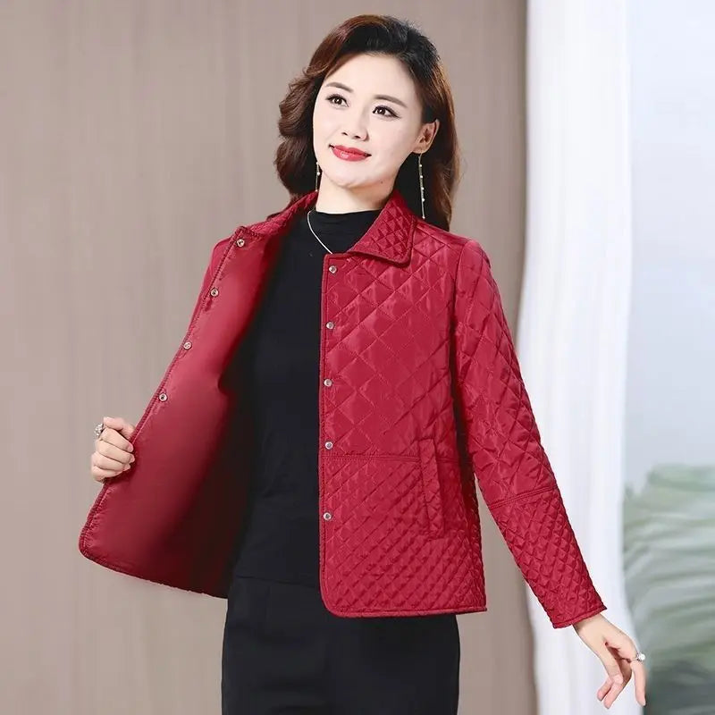NEW Autumn Winter Coat Fashion Women's Lightweight Down Cotton Keep Warm Thin Jacket Female Korean Casual Outerwear Tops