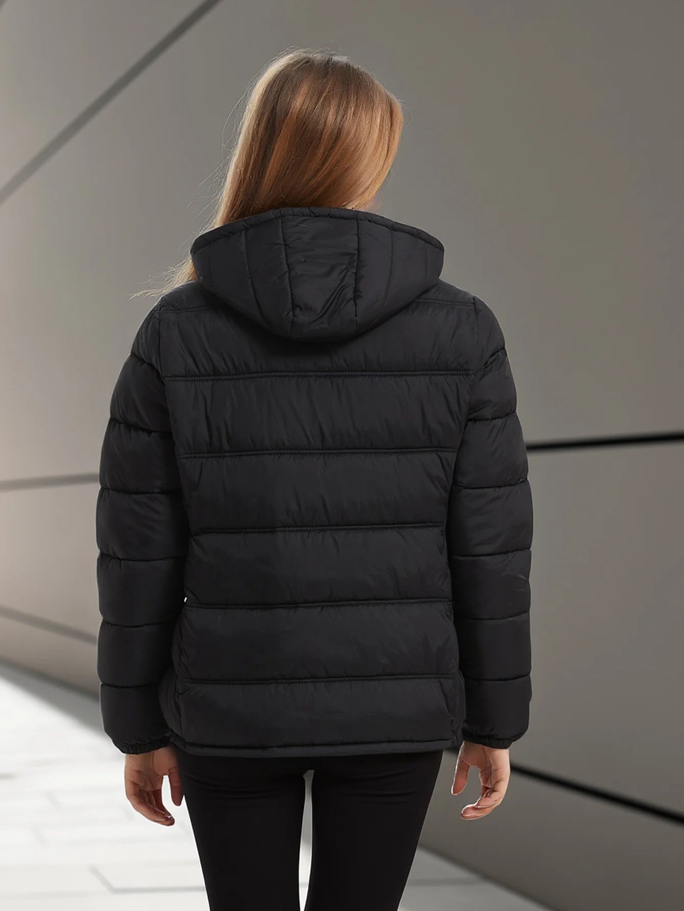 Women's Hooded Winter Coat & Thickened Zip-Up Spring Jacket