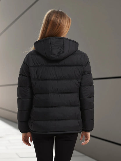 Women's Hooded Winter Coat & Thickened Zip-Up Spring Jacket