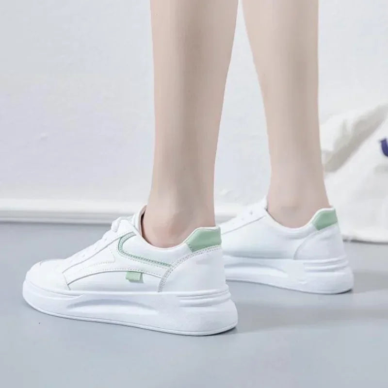 Fashion Women Shoes Summer Thick Sole White Sneaker Breathable Platform Tennis Women Running Shoes Female Casual Sneaker Zapatos