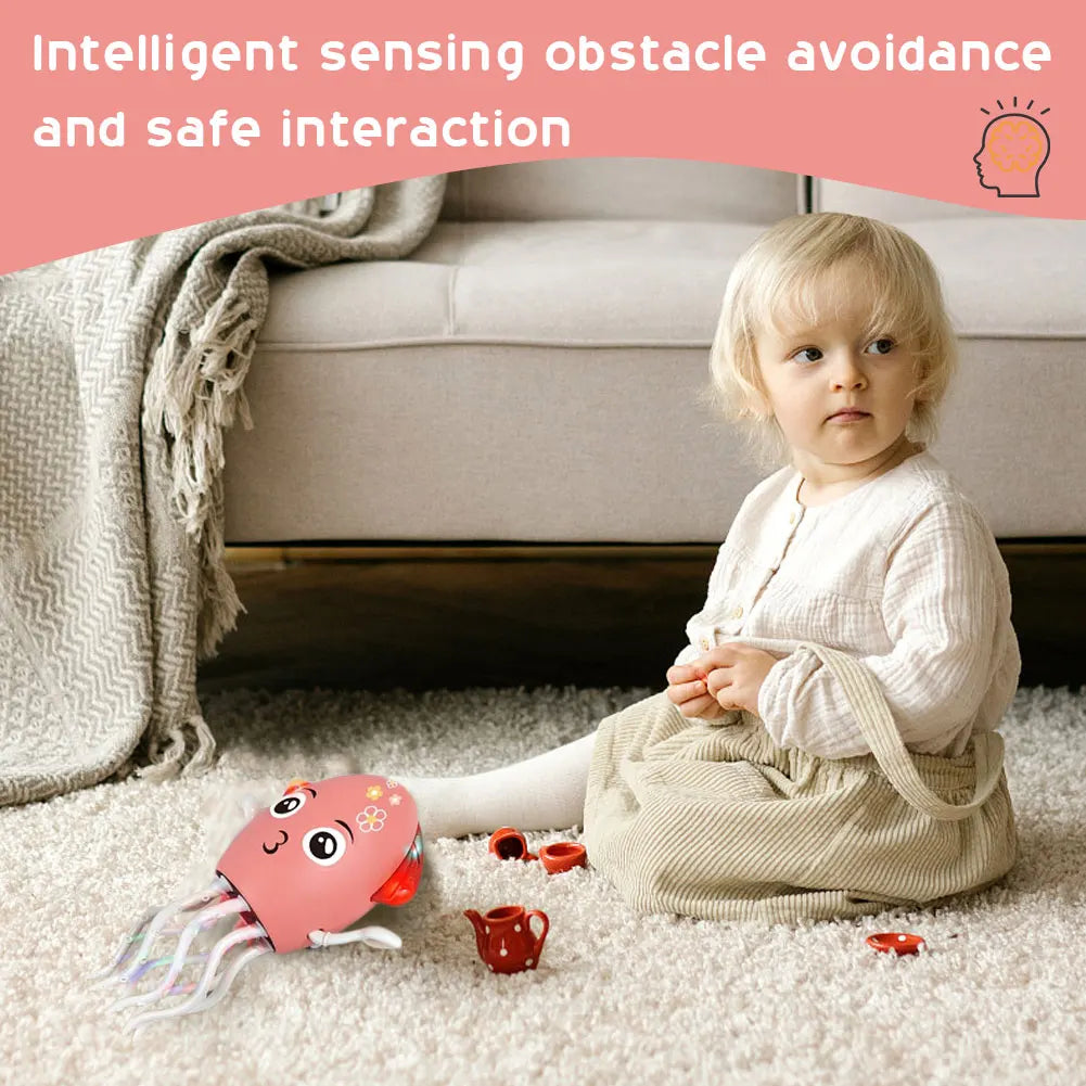 Interactive Moving Toys with Music & Light Electronic Light Up Music Toys Education Toddler Octopus Toy Children Development Toy