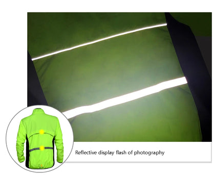 WOLFBIKE Windproof Cycling Jacket Jersey Vest Wind Coat Windbreaker Jacket Outdoor Sportswear Reflective Water Repellent