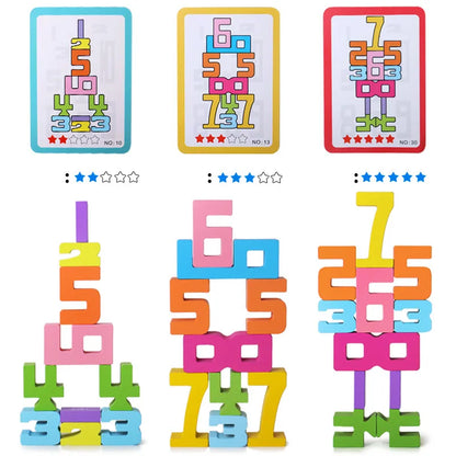 Digital Building Blocks Children's Educational Toys Baby Early Education Big Particle Color Building Blocks Holiday Gifts