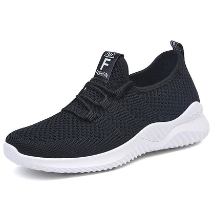 Women's shoes 2025 mesh breathable comfortable sports shoes soft sole lightweight fashion casual shoes