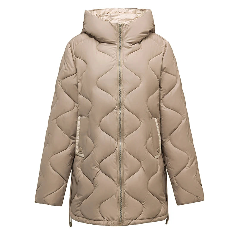 Women's Warm Cotton Jacket Winter Simple And Fashionable Women's Coat Plus Size Windproof Jacket Women's Top