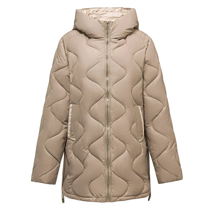 Women's Warm Cotton Jacket Winter Simple And Fashionable Women's Coat Plus Size Windproof Jacket Women's Top