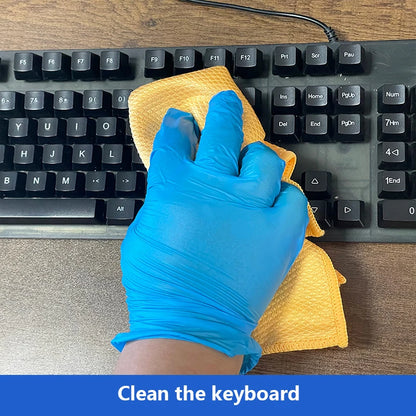 Disposable Blue Nitrile Gloves for Kitchen Cleaning Dishwashing Hairdressing Manicure Waterproof Household Tools Latex Free