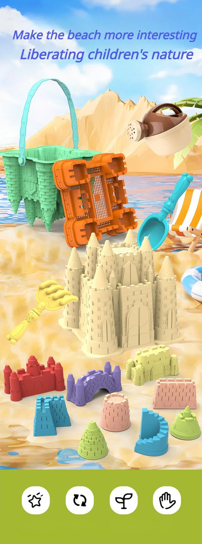 Sand Toys Castle Bucket Play Sand Set Toys Sand Scoop Children Summer Hobbies Water Fun Beach Toys for Kids Beach Acessories
