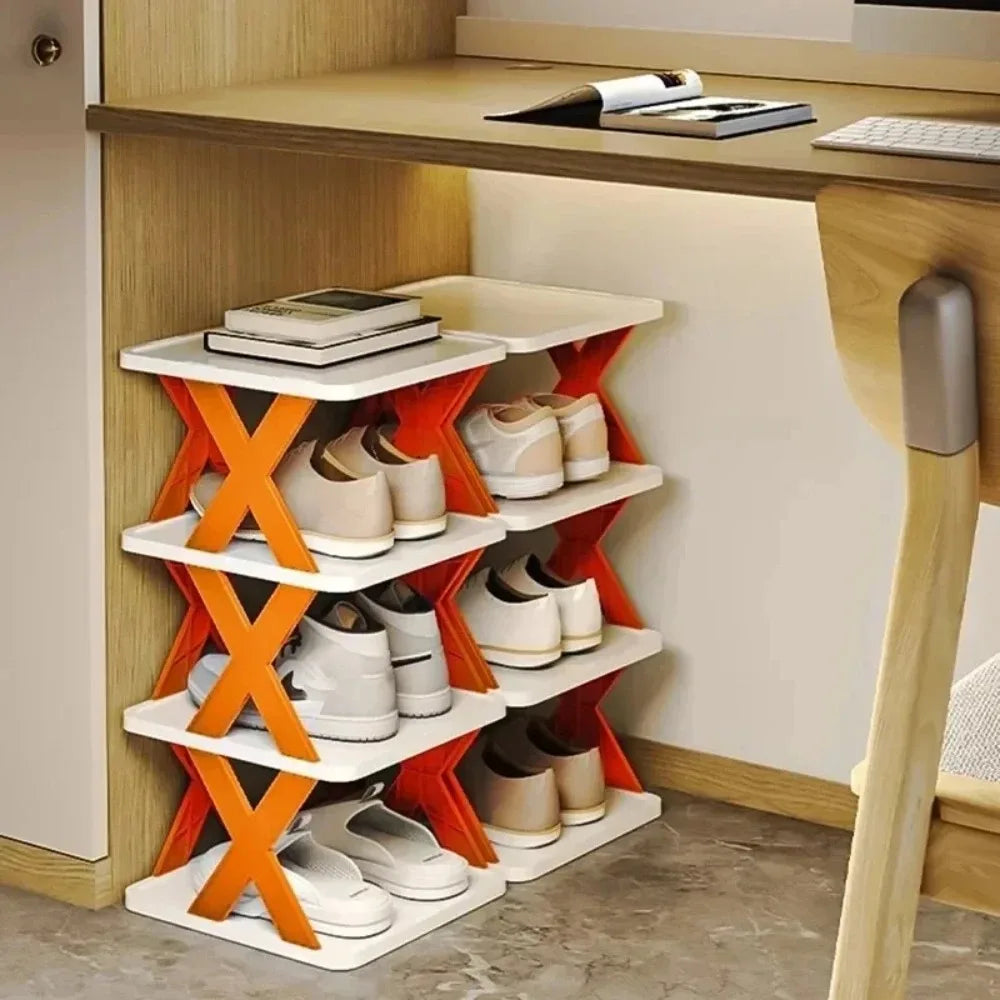 Multi-Ayer Shoe Rack Diy Organizer Clothes Storage Organizer Storage Shoes Shelf Racks Multi-Layer Detachable Storages Cabinet