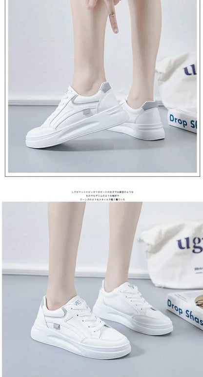 Fashion Women Shoes Summer Thick Sole White Sneaker Breathable Platform Tennis Women Running Shoes Female Casual Sneaker Zapatos