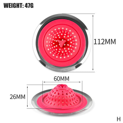 Hair Catcher Stopper Stainless Steel Bathtub Shower Drain Hole Filter Trap Metal Wire Sink Strainer Kitchen Bathroom Accessories