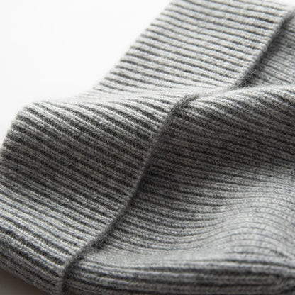 Winter New Hat for Men Knitted Korea Beanie Thick Hats Autumn Outdoor Warm Streetwear Cap Man 100% Cashmere Solid Color Soft Hat