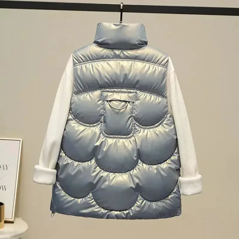 2025 Winter Women Jacket Coats Long Parkas Female Down Cotton Hooded Overcoat Thick Warm Jackets Windproof Casual Student Coat