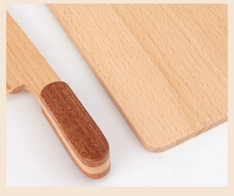Natural Wood Children's Preschool Toys Fruits And Vegetables Simulation Play House Kitchenware Cognitive Wooden Model Toys