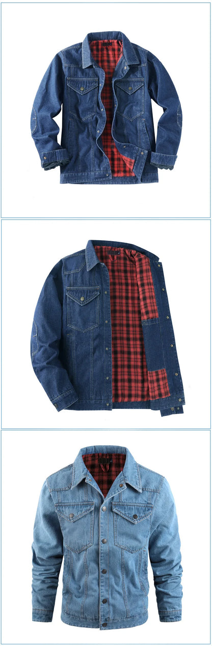 Men's Spring and Autumn Fashion Versatile Jacket Pure Cotton Casual Loose Collar Jacket High end Business workwear Top Coat