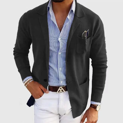 Men's Coat Autumn and Winter Fashion Slim Fit British Suit Casual Formal Blazer for Men