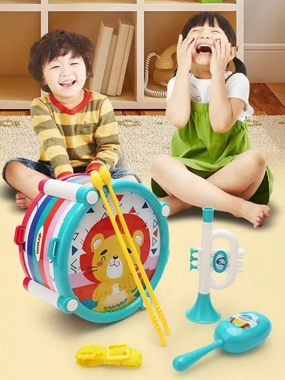 1 set of children's musical instrument toys, suitable for indoor and outdoor children's music practice toys
