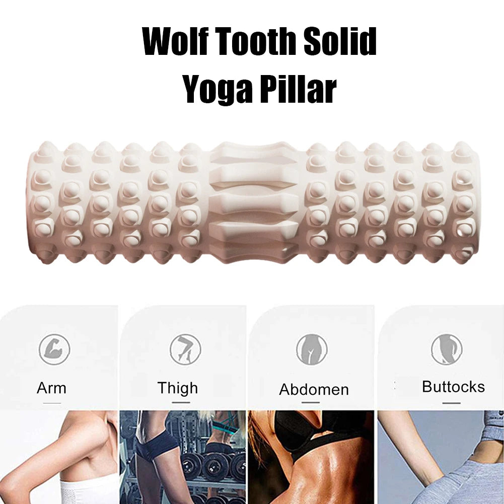 Yoga Column Gym Fitness Foam Roller Pilates Yoga Exercise Back Muscle Massage Roller Soft Yoga Block Muscle EVA Roller 30x8cm