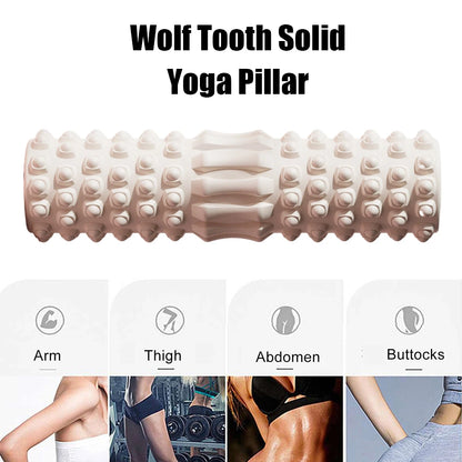 Yoga Column Gym Fitness Foam Roller Pilates Yoga Exercise Back Muscle Massage Roller Soft Yoga Block Muscle EVA Roller 30x8cm