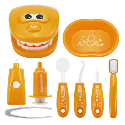 Children Dentist Pretend Play Toys Simulation Dentist Tools Hygienic Habits Cultivation Role Play Game Educational Toys For Kids