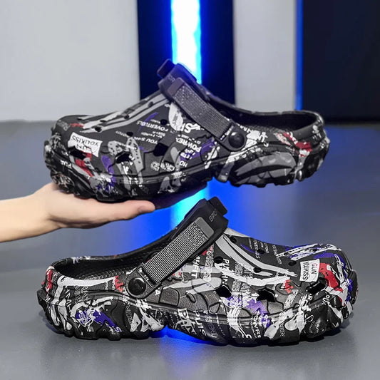 Summer Men Aqua Shoes Slippers EVA Men Outdoor Water Clogs Male Beach Shoes Fashion Water Shoes Luxury Sandals Comfort Home