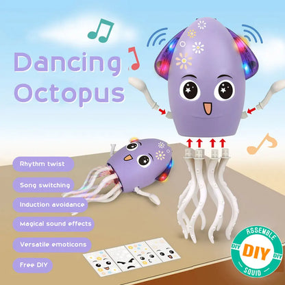 Interactive Moving Toys with Music & Light Electronic Light Up Music Toys Education Toddler Octopus Toy Children Development Toy