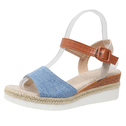 Summer Shoes Sandals Women Soft Sandals Ladies Slip On Sandals For Women Wedge Ladies Shoes Plus Size Footwear Slipper Female