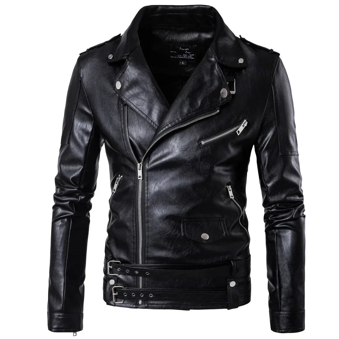 Men Outdoor Sport Leather Jacket Motorcycle Cool Coat Jacket Men Lapel Leather Jackets Mens Fashion Clothing Real Leather Coat