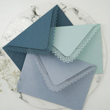 1PC Vintage Western Envelopes Kawaii Hollow Lace Letter Pads Bag Wedding Party Invitation Cards Cover Envelopes for Letter Pads