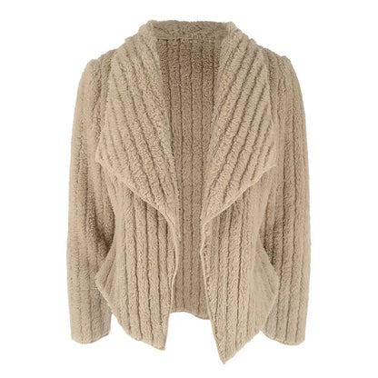 Women Coat Top New Autumn Winter Streetwear Fashion Long Sleeves Coat Sexy Cardigans Outwear Lady Casual Slim Versatile Clothing