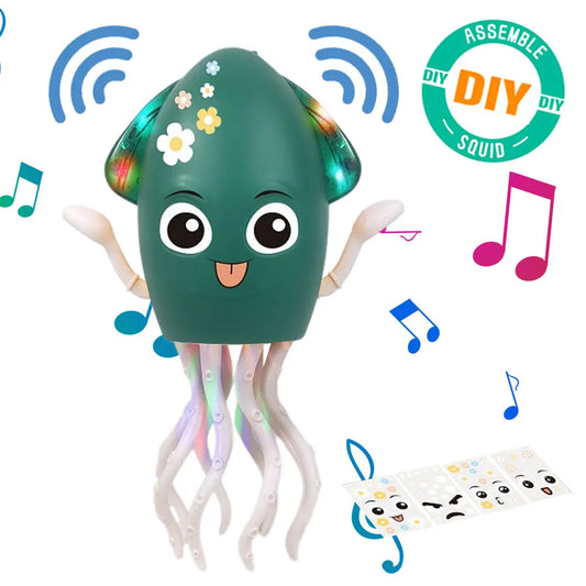 Interactive Moving Toys with Music & Light Electronic Light Up Music Toys Education Toddler Octopus Toy Children Development Toy